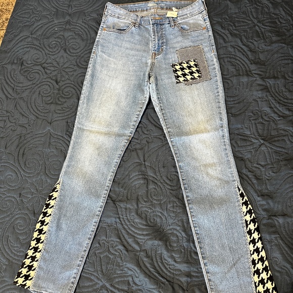 Leopard Print Boho Jeans - Picture 1 of 6